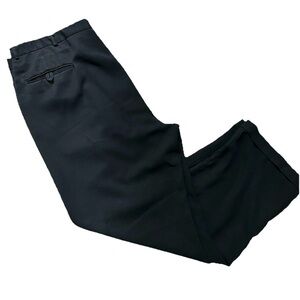 Men’s Black Flat Front Dress Pants Size 42x32